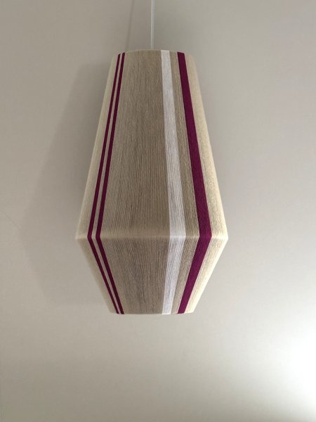 Product image of  Vera-lampunvarjostin – Beige/Purple/White (Pendant lampshade)