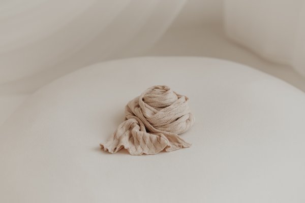 Product image of  Hand Knitted Stretch Wrap - beige