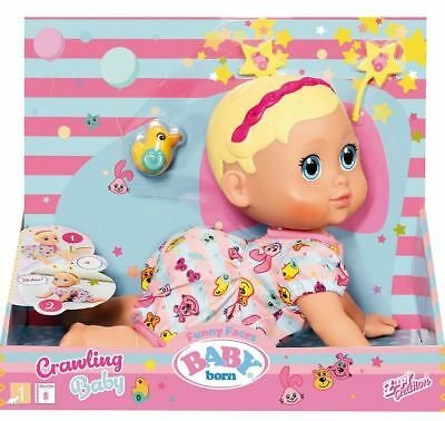 Product image of  BABY born funny faces crawling baby