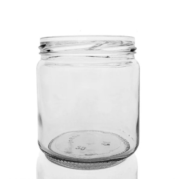 Product image of  Pyöreä lasitölkki 500 g kannella – 50 kpl