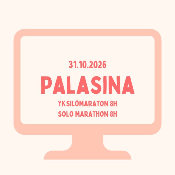 Product image of  Yksilömaraton / Solo marathon (8h) online 31.10. klo 10-18