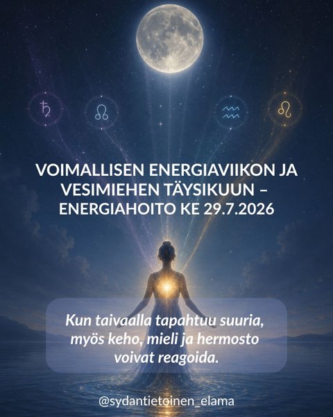 Product image of  VESIMIEHEN TÄYSIKUUN ENERGIAHOITO