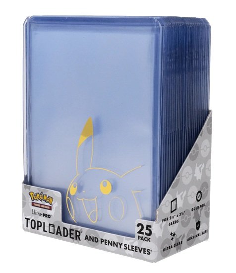 Product image of Ultra Pro 35pt Toploader Pikachu and PENNY SLEEVES Combo Pack