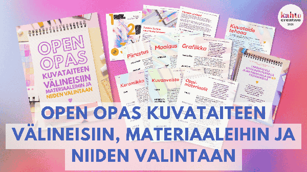 Product image of  Open opas kuvataiteen välineisiin ja materiaaleihin