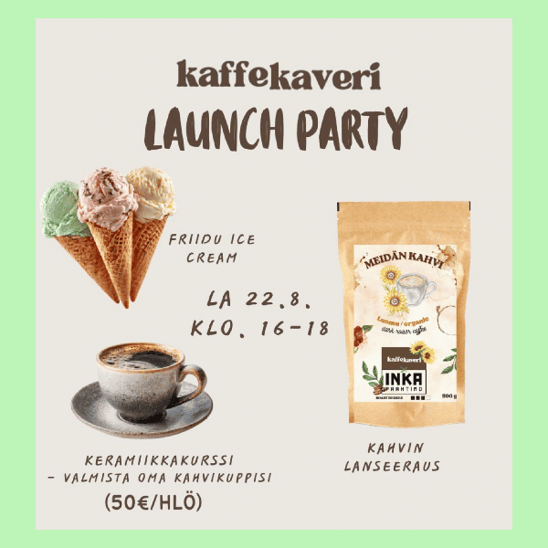 Product image of  Kaffekaveri x Dopamine Lab 22.8.2026 – sun lempi kahvikuppi!