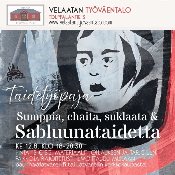 Product image of  Sabluunataidetta Velaatan työväentalolla