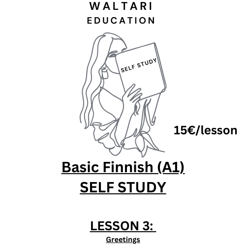 Product image of Basic Finnish – Self-Study Course -LESSON 3: Greetings