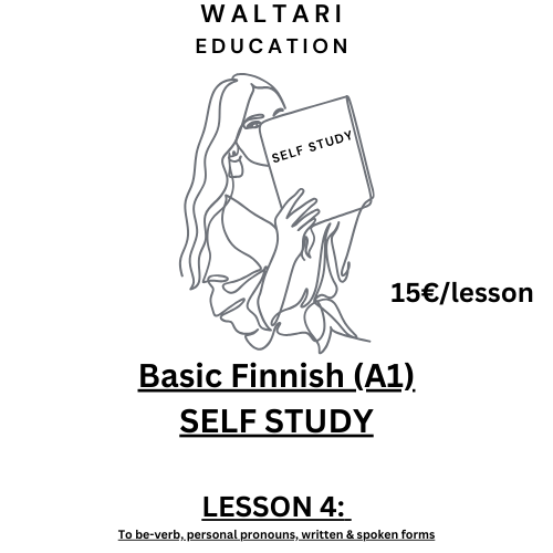 Product image of Basic Finnish,Self-Study -LESSON 4: To be-verb