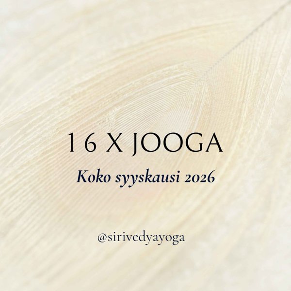 Product image of  Kundaliinijoogatunti verkossa x 16, koko syyskausi 2026
