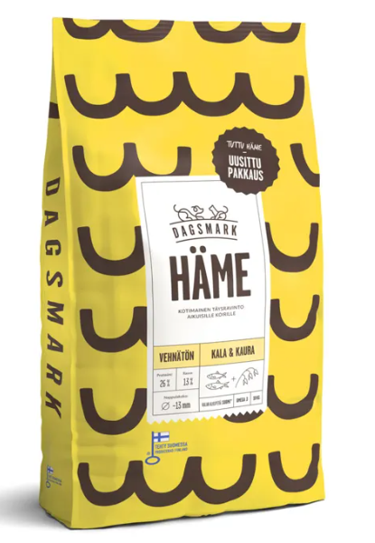 Product image of Dagsmark HÄME vehnätön kala-kaura 10 kg