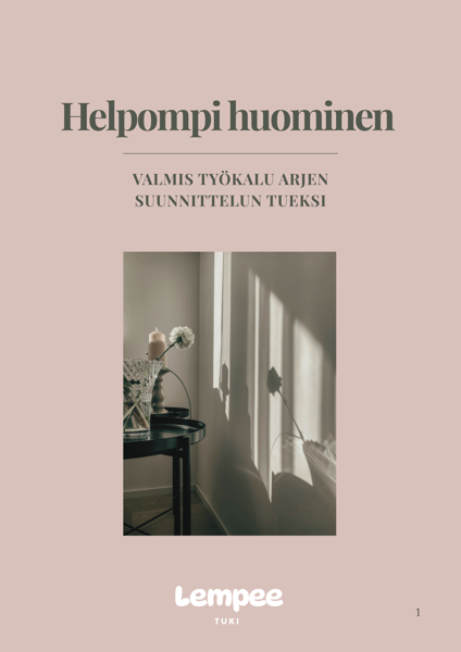Product image of  Helpompi huominen. Valmis työkalu arjen suunnittelun tueksi.