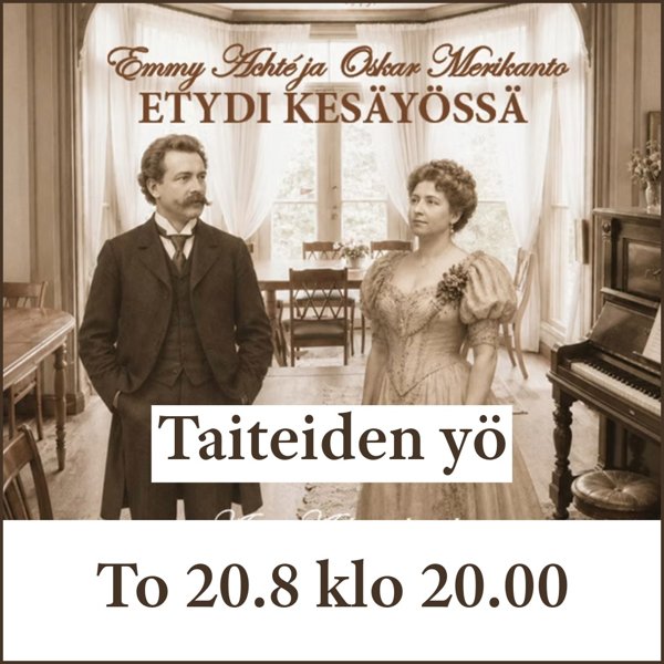 Product image of  Paikkavaraus Emmy Achté & Oskar Merikanto 20.8. klo 20.00