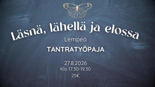 Product image of  Läsnä, lähellä ja elossa - Lempeä tantrinen työpaja
