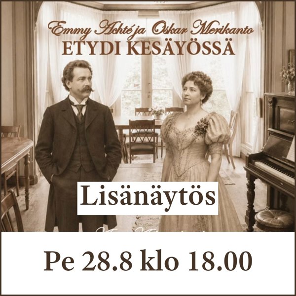 Product image of  Pääsylippu Emmy Achté & Oskar Merikanto pe 28.8. klo 18.00
