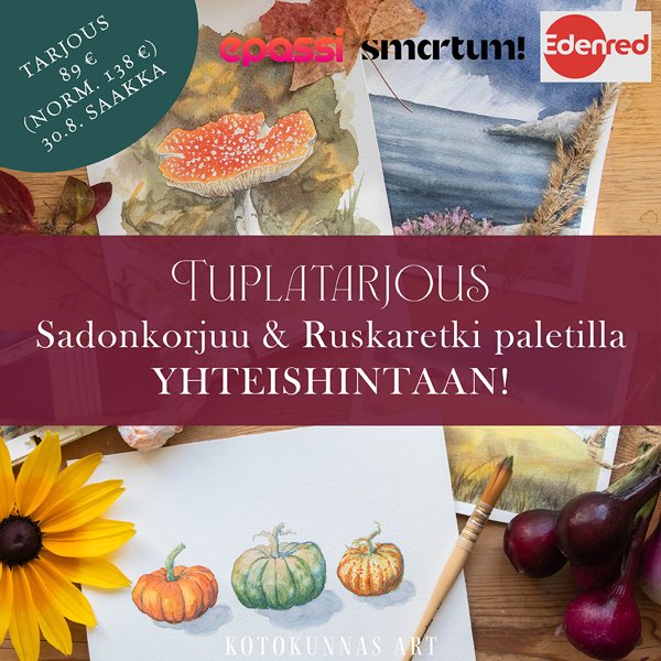 Product image of  Tuplatarjous! Sadonkorjuu & Ruskaretki paletilla