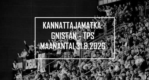 Product image of Kannattajamatka: Gnistan - TPS 31.8.2026 (pelkät matkat)