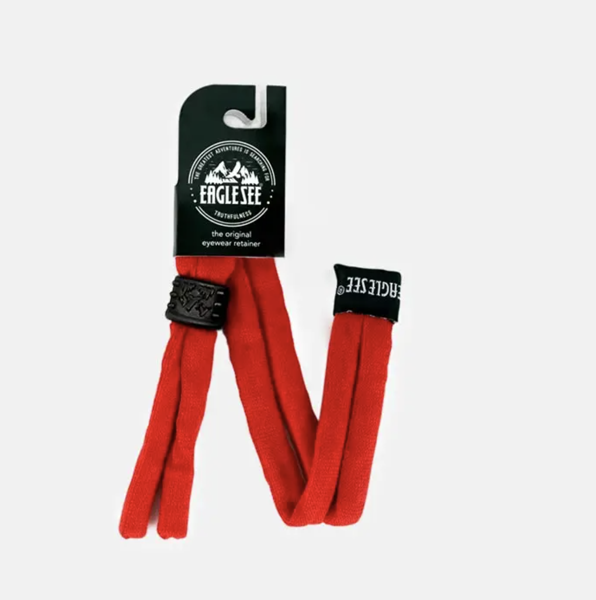 Product image of simple red cotton Eyewear Strap | Adjustable