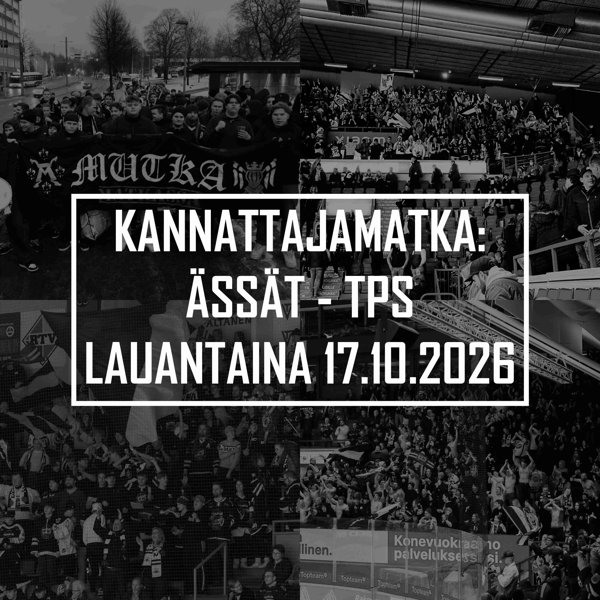 Product image of Kannattajamatka: Ässät - TPS 17.10.2026 (pelkät matkat)