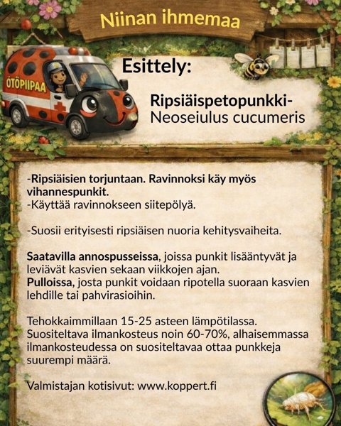 Product image of  Ripsiäis-petopunkit PULLO 1000 ml / 50 000 punkkia