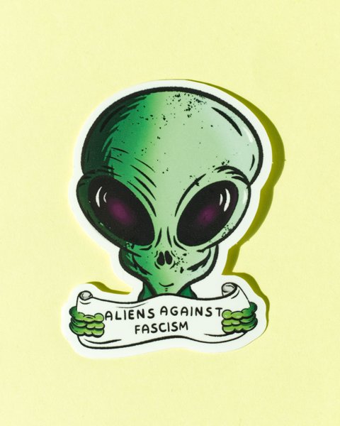 Product image of  "Aliens against fascism" -tarra, v2