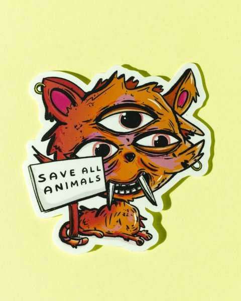 Product image of  "Save all animals" -hirviötarra