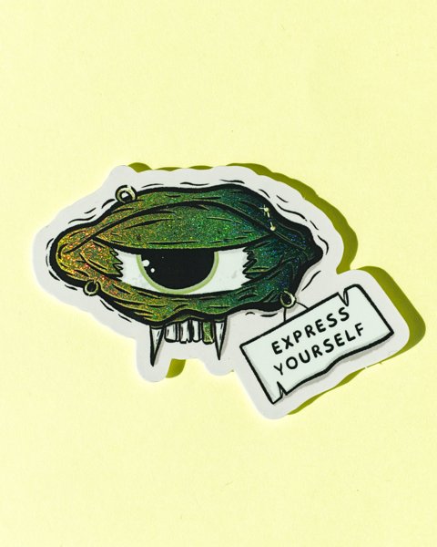 Product image of  "Express yourself" -hirviötarra. Pixiedust.