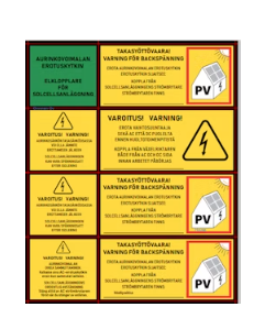 Product image of  PV TARVIKE AURINKOSÄHKÖ MERKINTÄTARRAT