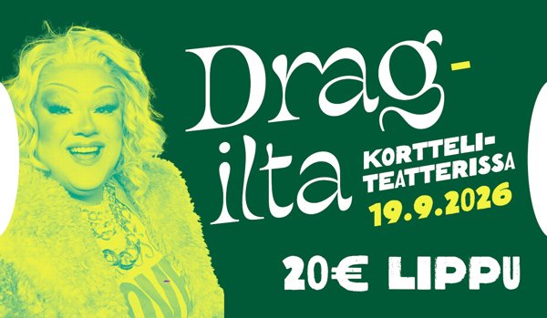 Product image of  Pääsylippu Drag-ilta 19.9. / 20€