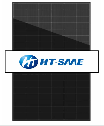 Product image of  HT-S 500 Wp N-type musta bifacial lasi-lasi -aurinkopaneeli