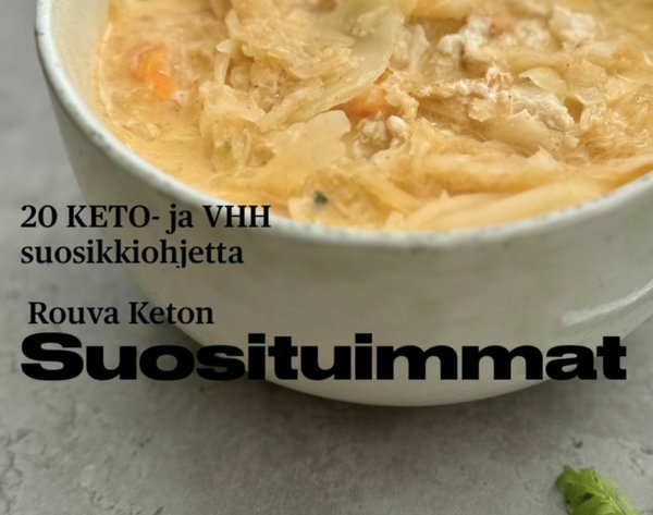Product image of Rouva Keton suosituimmat -20 parasta keto- ja VHH-reseptiä