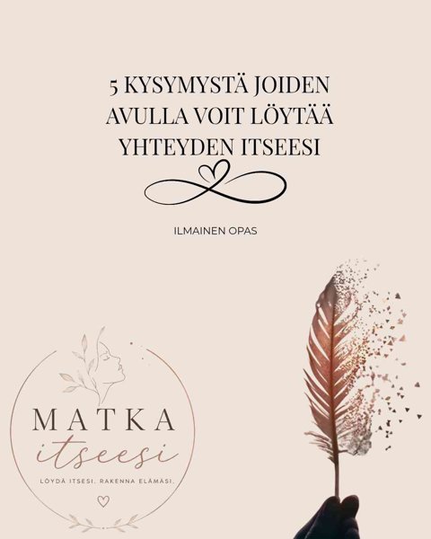 Product image of  5 kysymystä, joiden avulla voit löytää yhteyden itseesi -opas