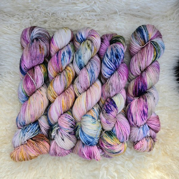 Product image of  Merino sock GLITTER, Muorin puutarha