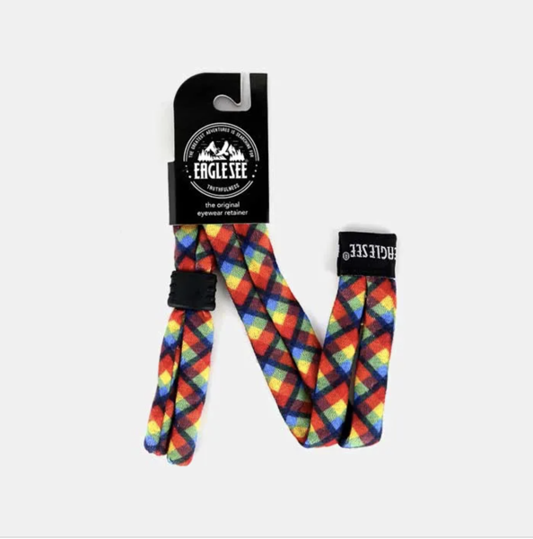 Product image of Rainbow Tartan Glasses Strap - Adjustable Scottish Plaid