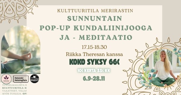 Product image of Sunnuntainen Pop-Up Kundalinijooga
