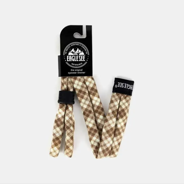 Product image of Brown Tartan Glasses Strap - Adjustable Scottish Plaid