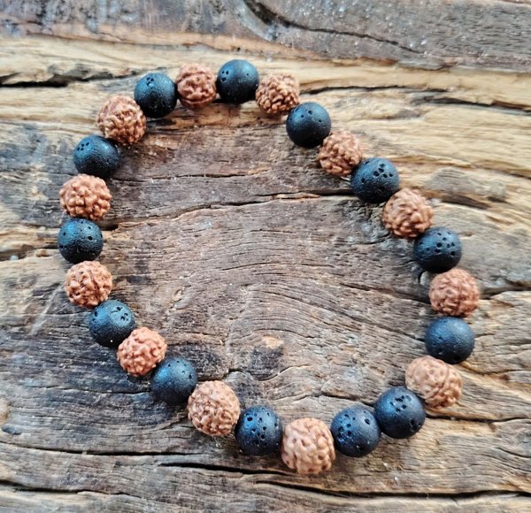 Product image of  Rannekoru, Voima (rudraksha ja laavakivi)