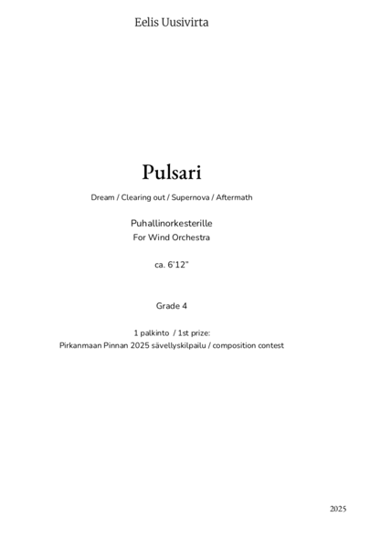 Product image of  Pulsari by Eelis Uusivirta