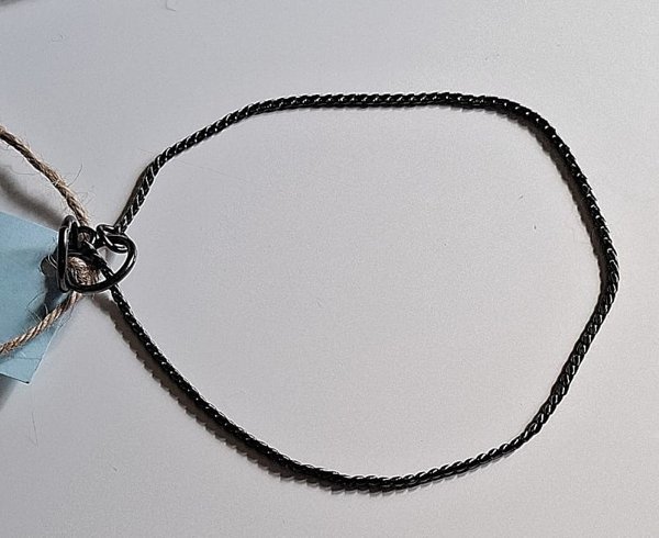 Product image of Snake ketjupanta, musta (Leveys 2 mm, pituus 34 cm)