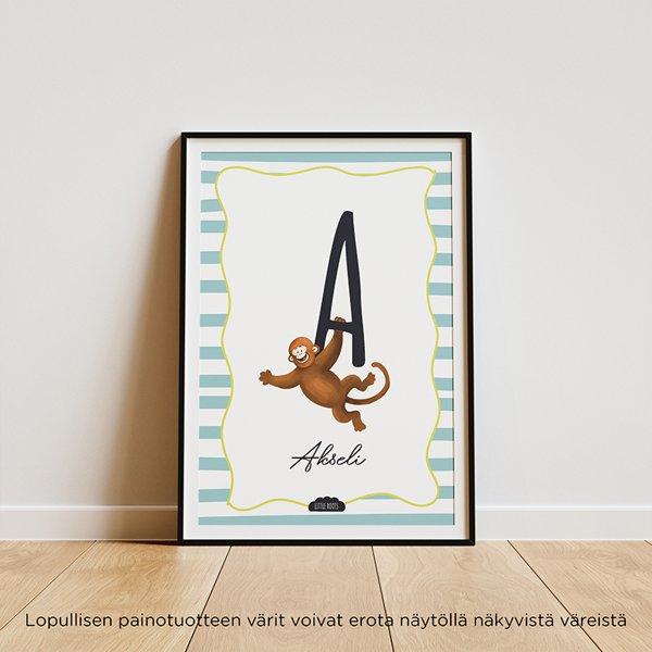 Product image of  Eläintarha-juliste omalla nimellä | Valmiiksi kehystettynä