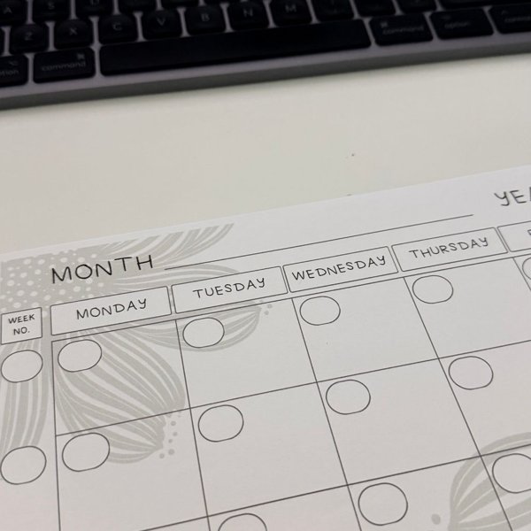 Product image of  Printable Monthly Planner – A4 Fillable PDF