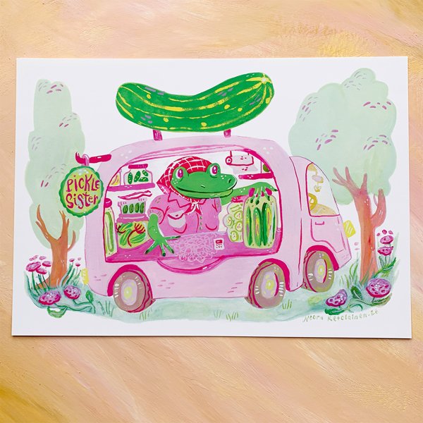 Product image of Pickle Sister-taideprintti A4