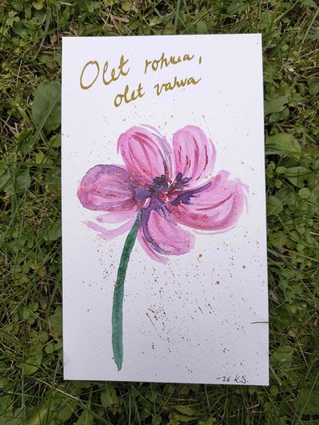 Product image of Uniikki taidepostikortti Rohkea