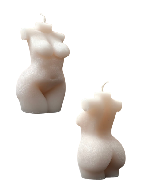 Product image of Vaalea bodykynttilä nainen - 2 laatu