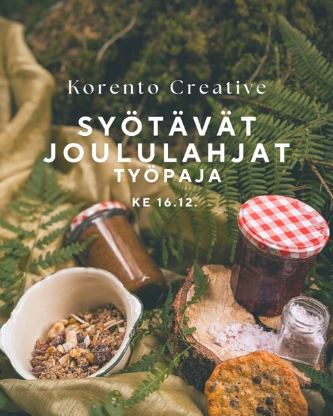 Product image of  KE 16.12. Syötävät joululahjat -työpaja Vihtijärvi