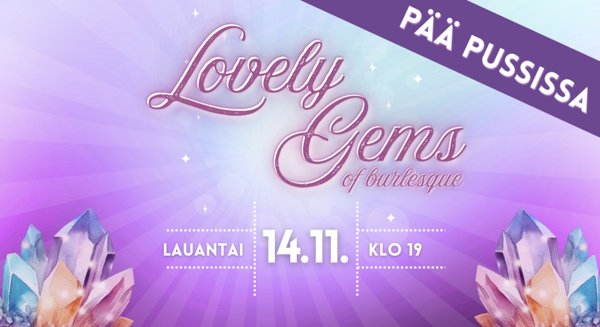 Product image of  Lovely Gems 14.11.2026 - Pää pussissa!