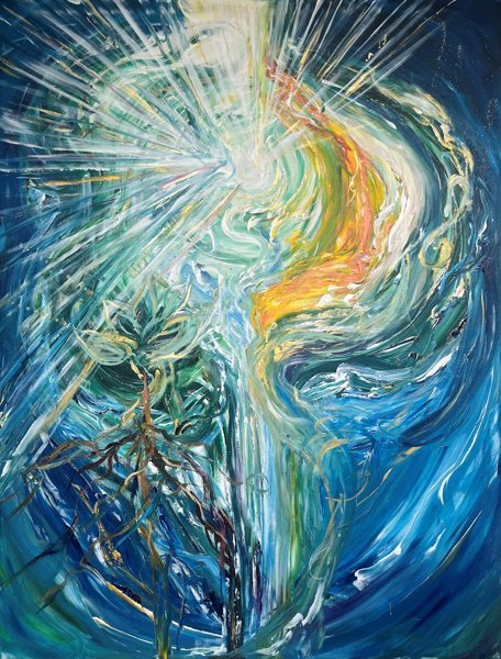 Product image of  Taideteos "Elämän lähde" - 130x100cm