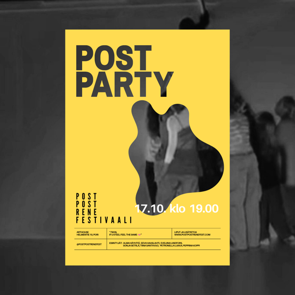 Product image of Post Party / 17.10. klo 19.00 POSTPOSTRENEFESTIVAALI