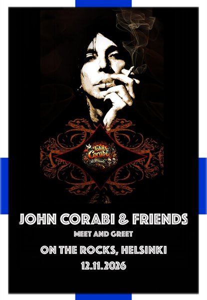 Product image of  John Corabi and Friends Meet & Greet / 12.11.2026 (jäsenhinta)