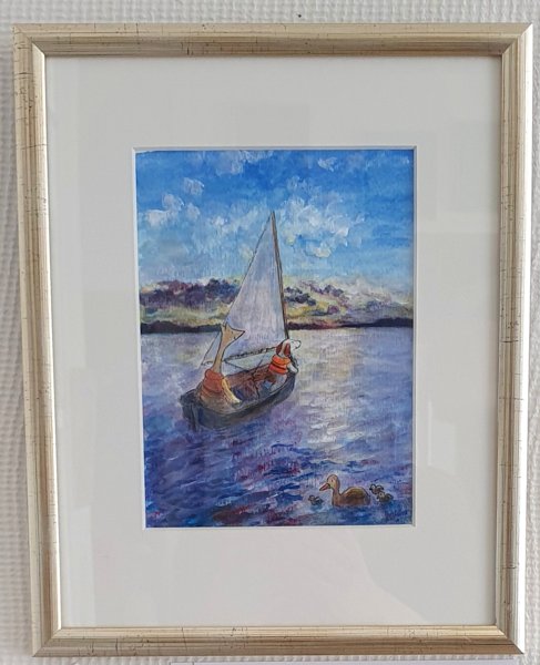 Product image of  Purjehtimassa -maalaus / Sailing - painting