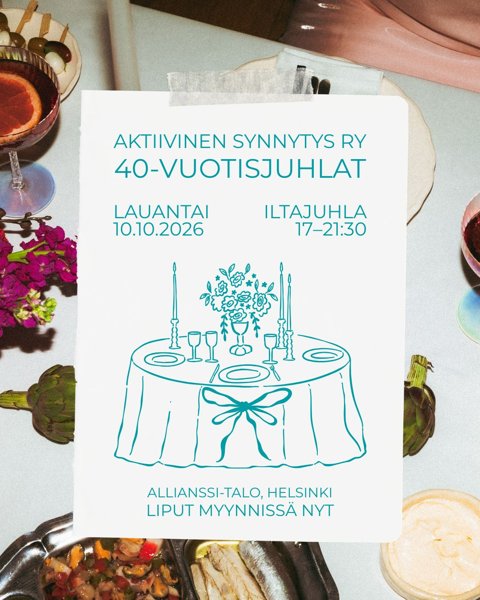 Product image of  Kannatusillalliskortti 40-vuotisjuhlaan, early bird